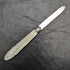 1912 British Antique White Pearl Shell Handle Pure Silver Blade Folding Pen Knife